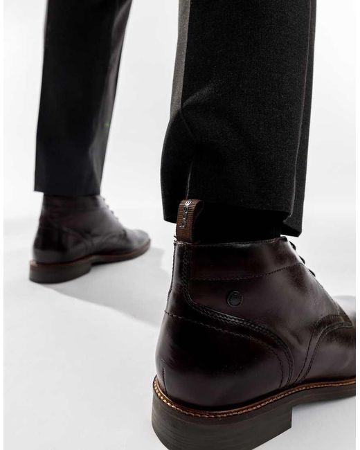 Base London Purple Belgrave Chukka Boot for men