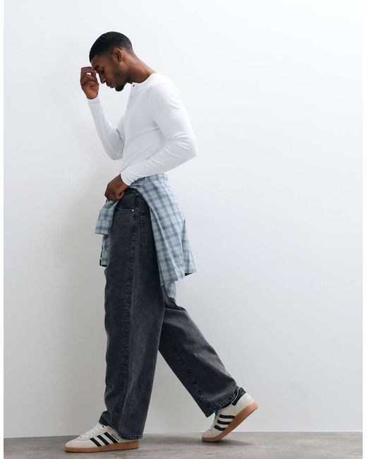 ASOS Black baggy Jeans for men