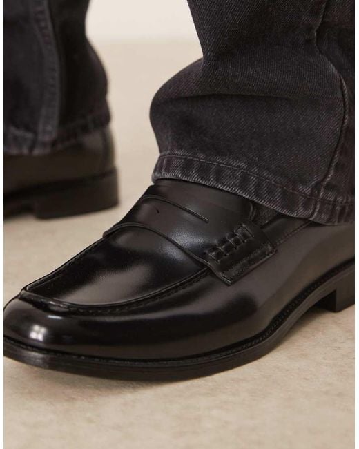 Mocassini Classici Neri di Mango in Black da Uomo