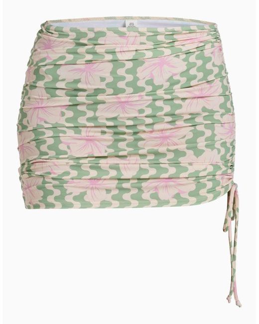Roxy White Coconut Sunset Mini Skirt
