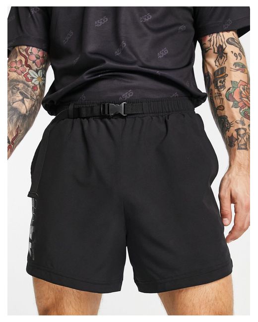 ASOS 4505 Training Shorts With Belt Detail in Black for Men | Lyst UK