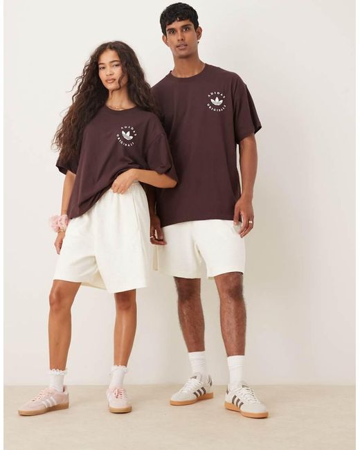 Adidas Originals Brown Adidas Sportswear Waffle Shorts for men