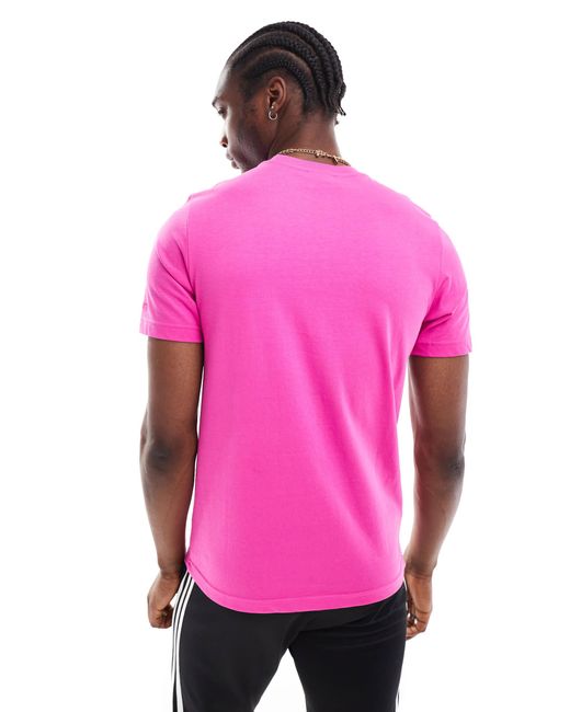 T shirt adidas rose homme sale