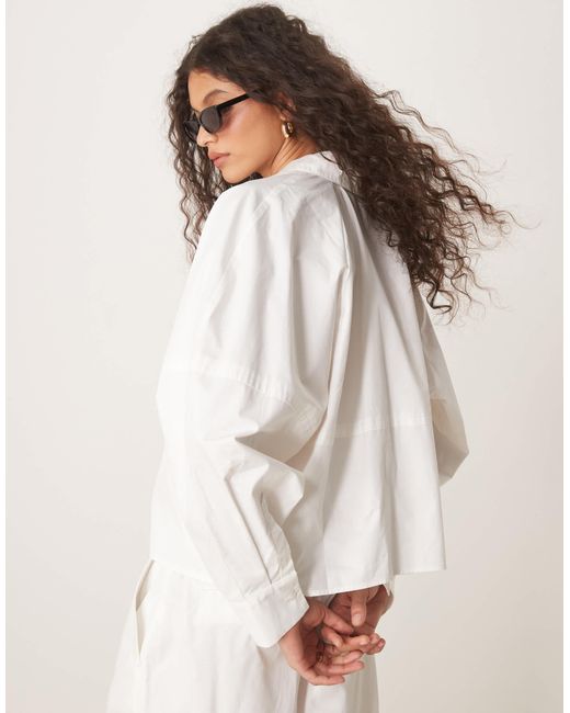 ASOS White – locker geschnittene hemdbluse