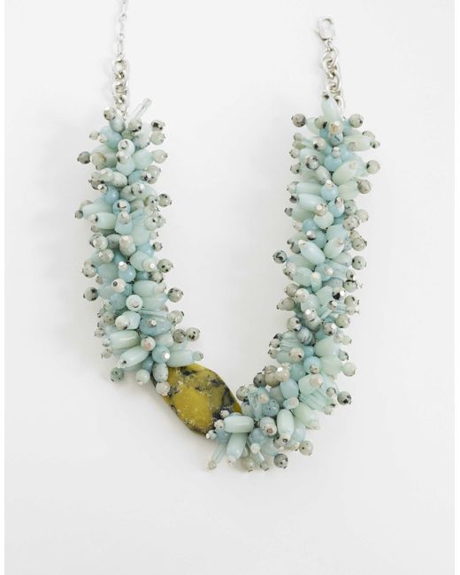 TOPSHOP Blue – lillian – statement-halskette