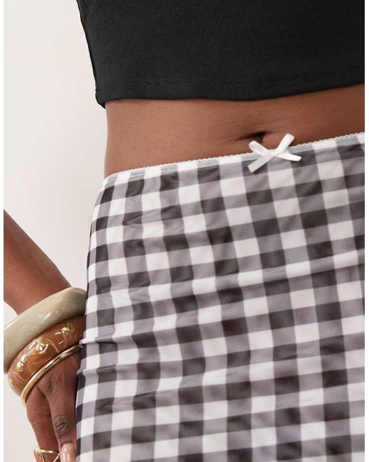 ASOS Black Sheer Mesh Mini Skirt