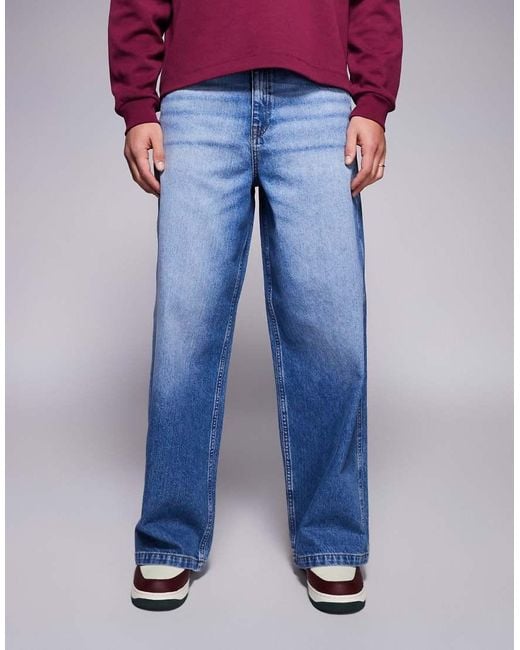 ASOS Blue Super baggy Jeans for men