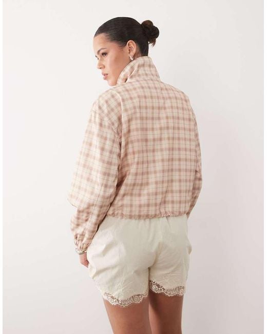 Miss Selfridge Natural Scallop Detail Windbreaker
