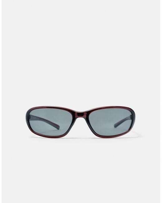 Pull&Bear Brown Rounded Sunglasses