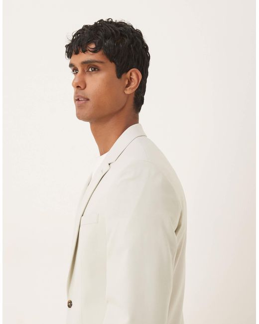ASOS Natural Slim Suit Jacket for men