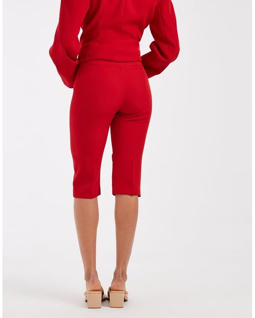 ASOS Red Tailo Button Detail Capri Pants