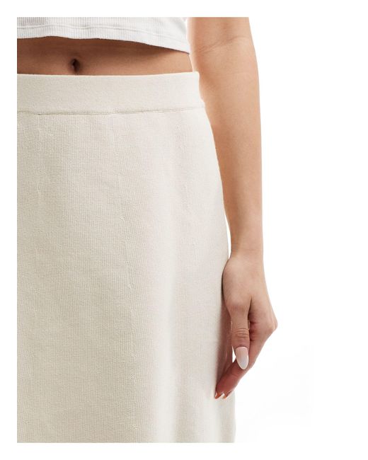 SELECTED Natural Femme Knitted Skirt