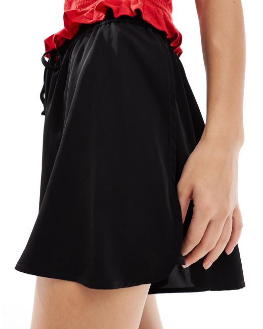 Pieces Red High Waisted Floaty Shorts