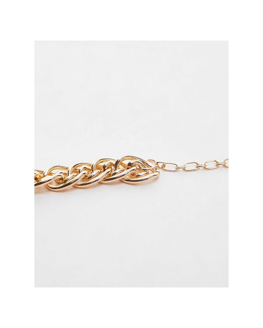 TOPSHOP Black Nico Oversized Curb Chain Necklace