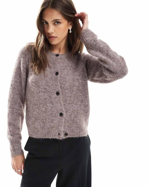 Cardigan Soffice di Vero Moda in Brown