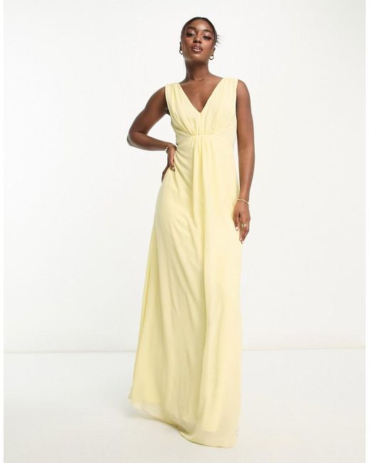 Vestido de dama amarillo hotsell