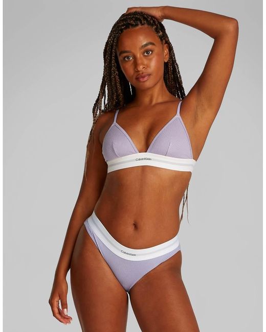 Calvin Klein Brown Modal Rib Bikini Brief