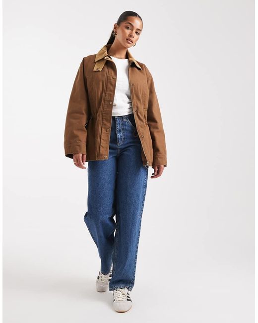 ASOS Blue Jacket With Cinched Waist