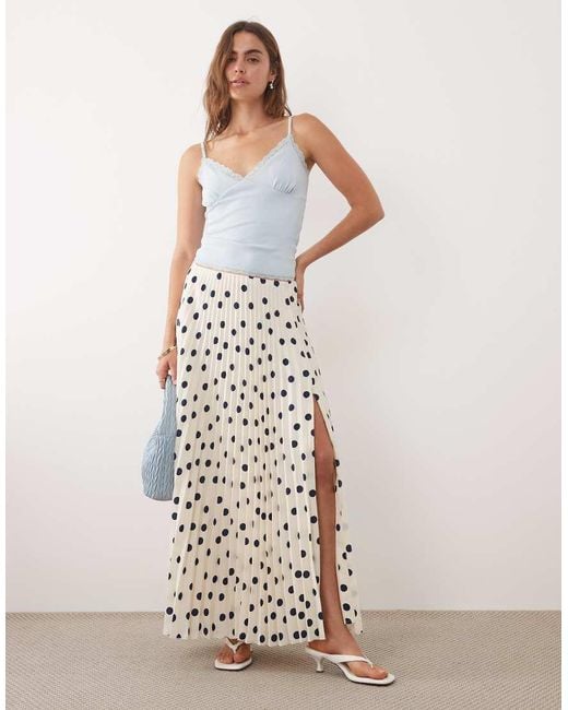 Abercrombie & Fitch White Giselle Maxi Skirt