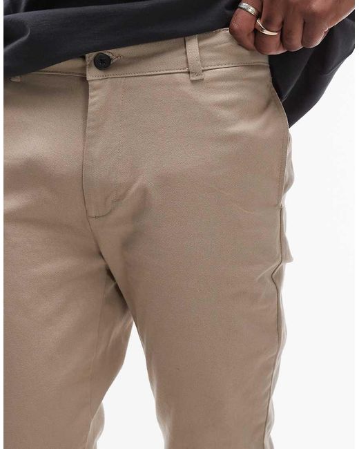 Chinos De Corte Pitillo De -Neutro Topman de hombre de color Multicolor