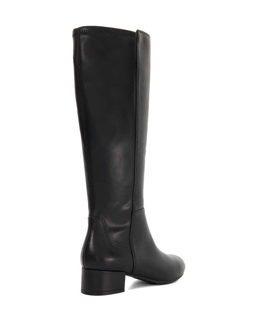 Dune Black Wide Fit Tayla Boot Shoe