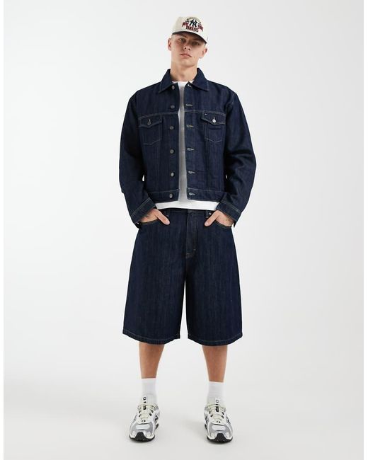Tommy Hilfiger Blue Theo Baggy Denim Shorts for men
