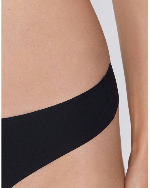 Tezenis Black Laser Cut Brazilian Briefs
