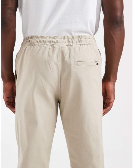 Jack & Jones Natural Slim Fit Cuffed joggers for men