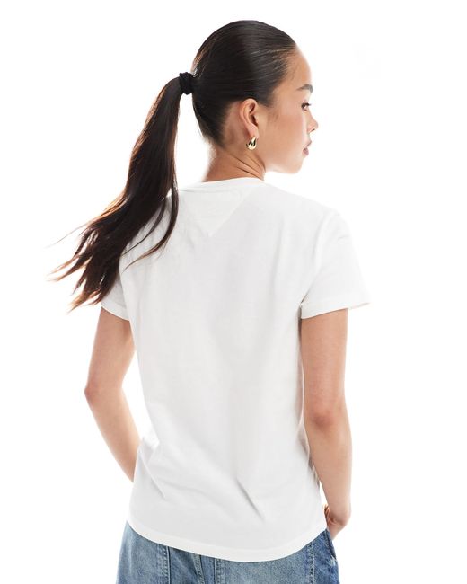 Tommy Hilfiger White Gradient Flag T-shirt