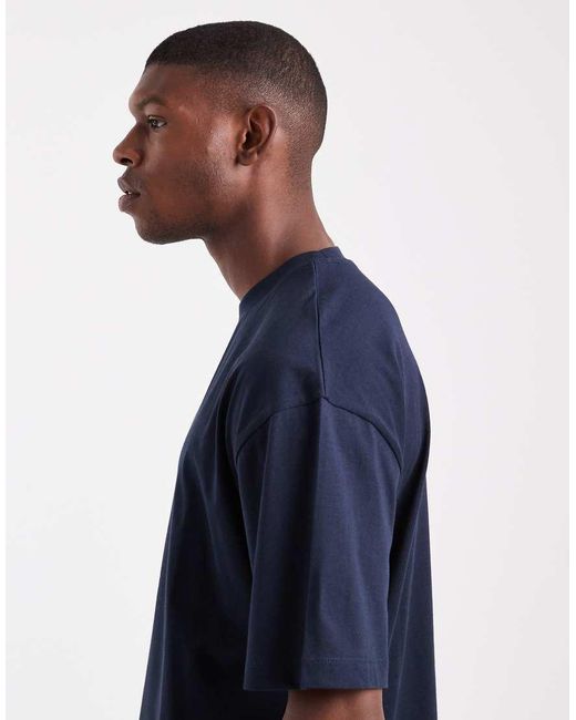 ASOS Blue Essentials Oversized T-Shirt for men