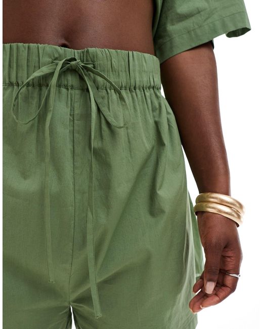 ASOS Green – strand-shorts aus baumwolle