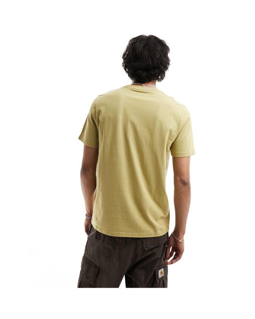 Carhartt Yellow Pocket T-shirt for men