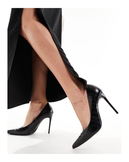 Truffle Collection Black High Heel Pumps