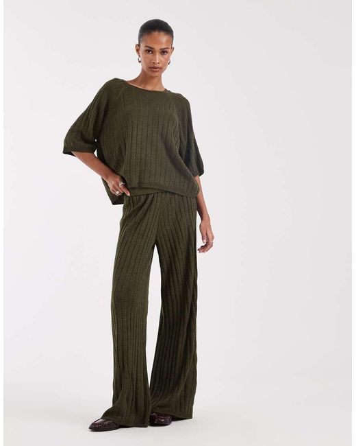 ONLY Green Short Sleeve Knit Top