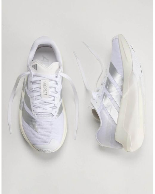Adidas Originals White Adizero Dropset Pro Training Trainers