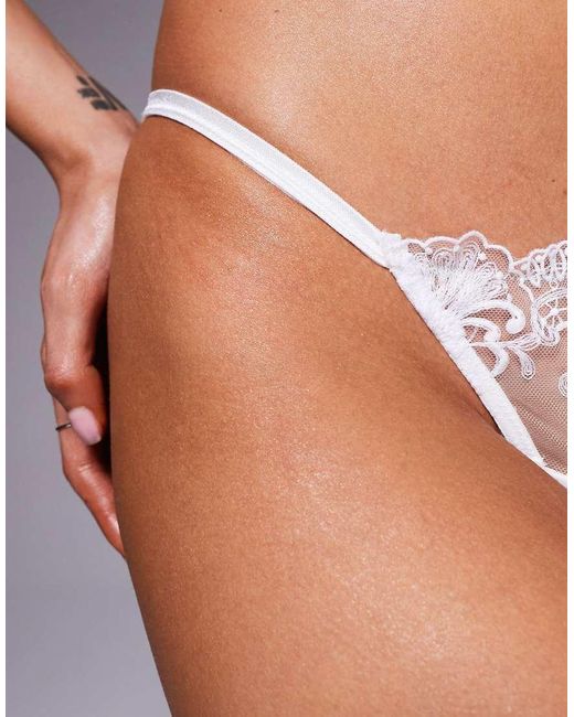 Bluebella White Marseille Bridal Thong