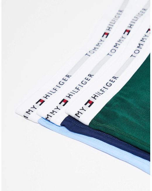 Tommy Hilfiger – signature cotton essentials – 3er-pack unterhosen in Blue für Herren
