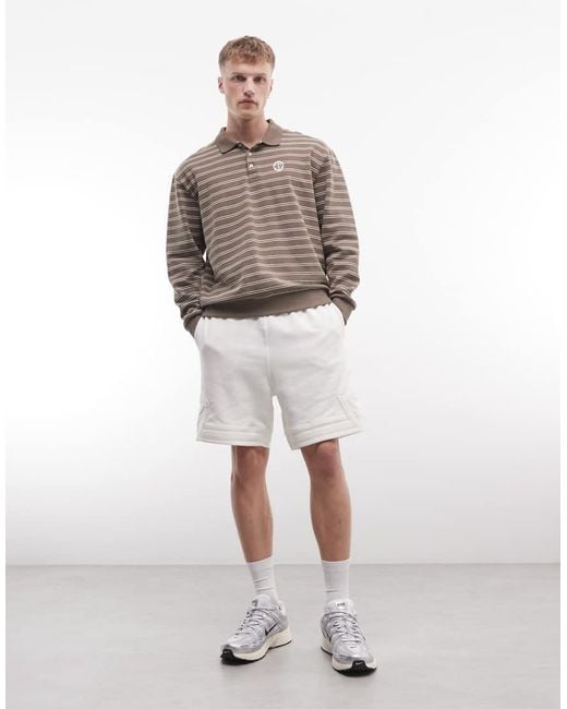 Nike White Flight Diamond Fleece Short for men
