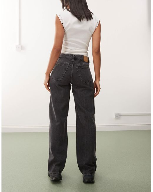Weekday White Ample Low Waist baggy Fit Jeans