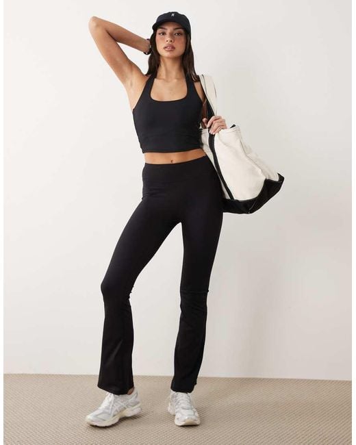 Gina Tricot Natural Mix And Match Flare Yoga leggings
