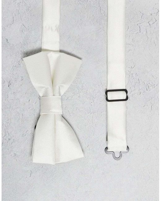 River Island Gray Bow Tie for men
