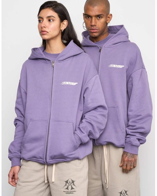 Multiply Apparel Purple – teamwork – oversize-kapuzenjacke