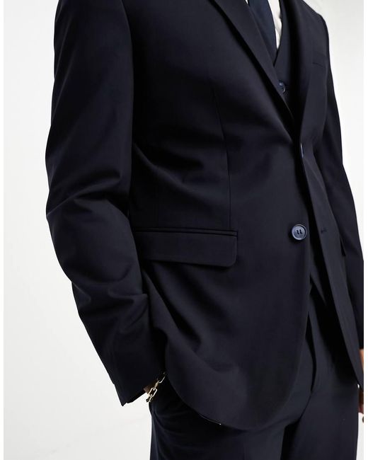 SELECTED Blue Slim Fit Suit Jacket for men
