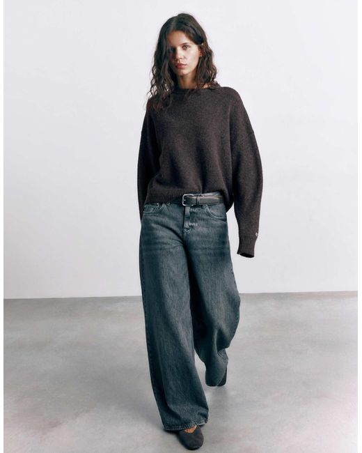 Pull&Bear Black – basic-strickpullover