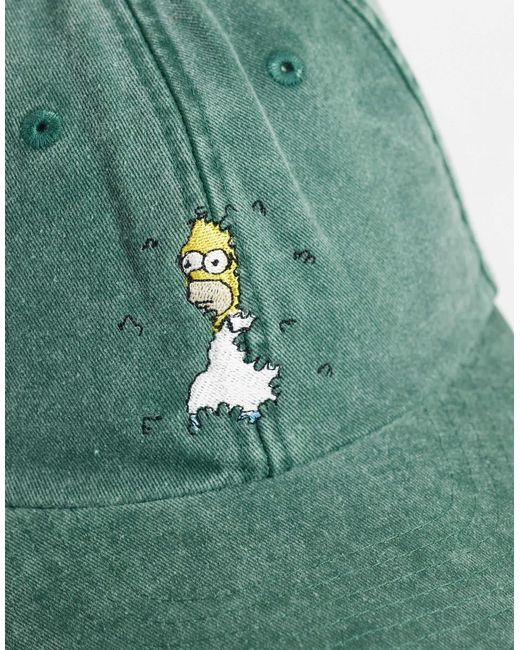 ASOS Homer simpson grafik-cap in Green für Herren