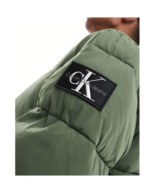 Calvin Klein Green Commercial Bomber Jacket for men