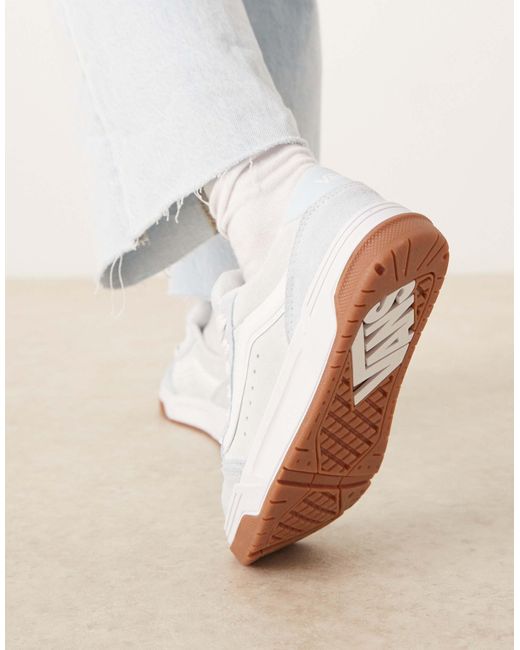 Vans White Hylane Suede Trainers