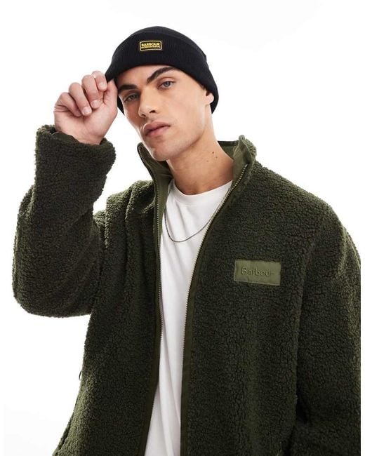 Barbour Black Sensor Legacy Beanie for men