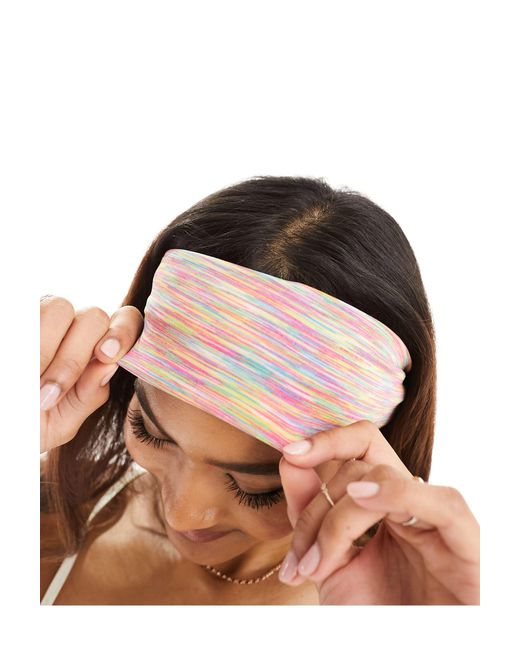 South Beach Natural Stripe Jersey Headband