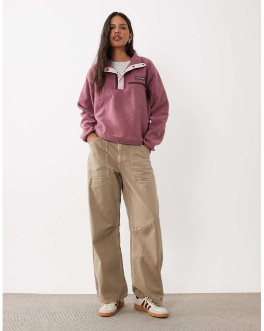 Columbia Multicolor Helvetia Ii Cropped Half Snap Fleece